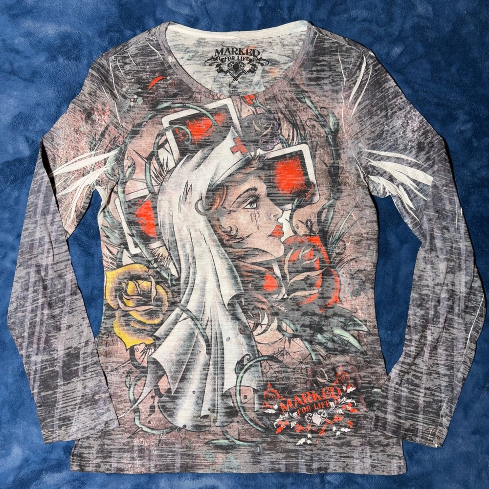 Vintage Y2K Grunge Graphic Long Sleeve